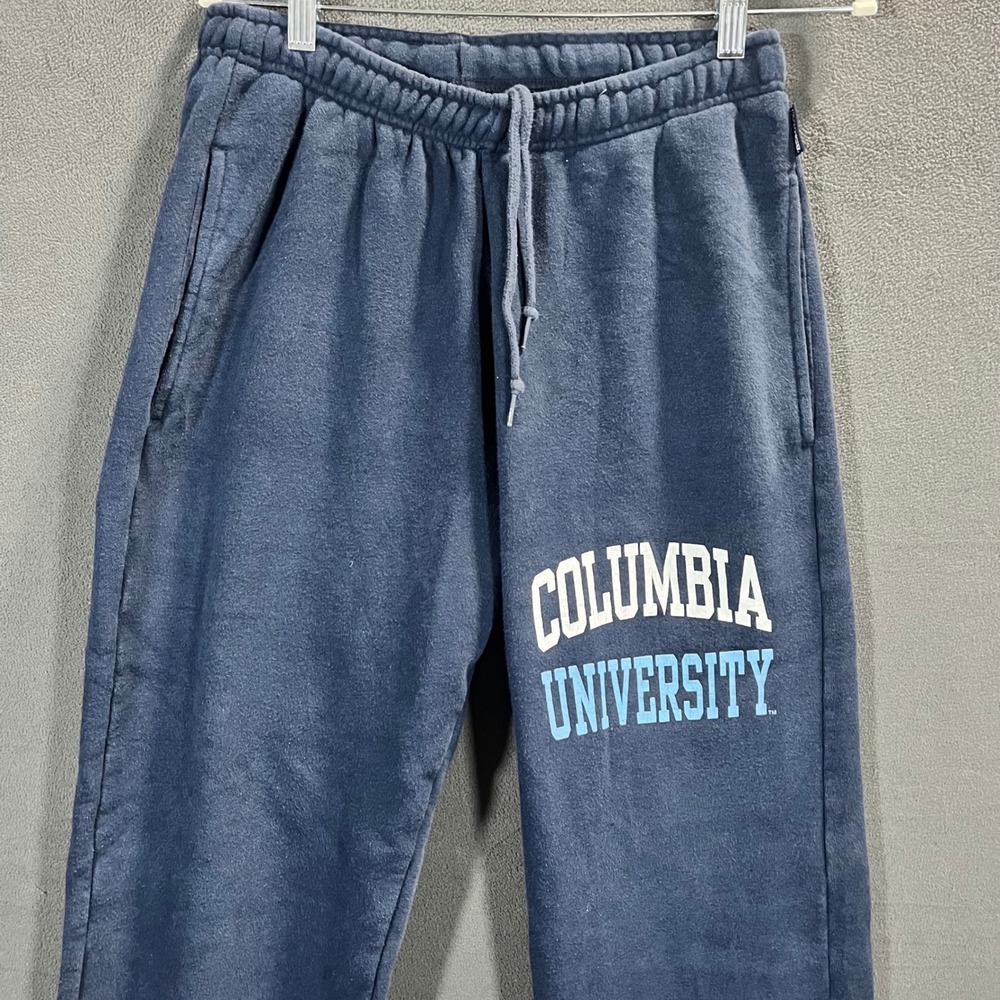 JanSport Columbia University Sweatpants Navy Blue Fleece Joggers Mens Small
